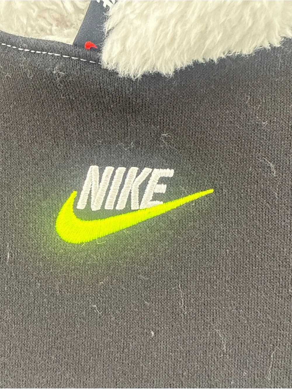 Nike Little Boy's Micro Swoosh Sherpa Pullover Hoodie Size: 6 Toddler 86H229-782
